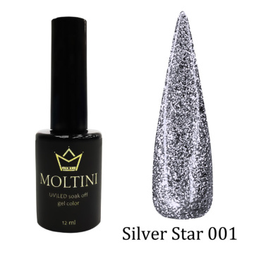 Гель-лак Moltini Silver star 001 12 мл