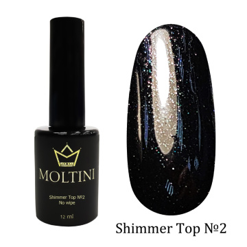 Топ с шиммером без липкого слоя Moltini Shimmer Top №2, 12 мл.