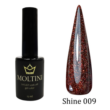 Гель-лак Moltini Shine 009, 12 ml