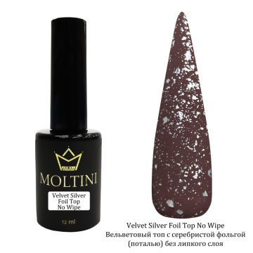 Moltini velvet silver foil top 12 ml